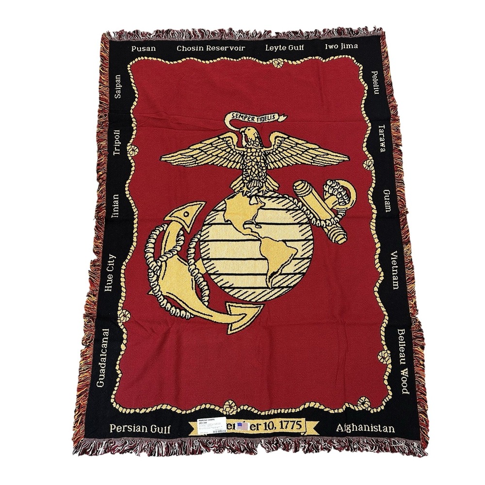 Pure Country Marine Corps United States Marine Corps Bicentennial Throw Blanket